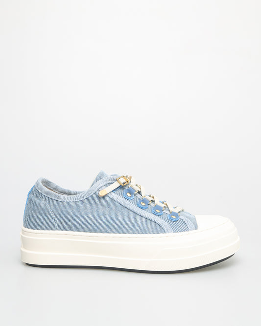 Tomaz YL02 Ladies Textile Tread Sneakers (Blue)