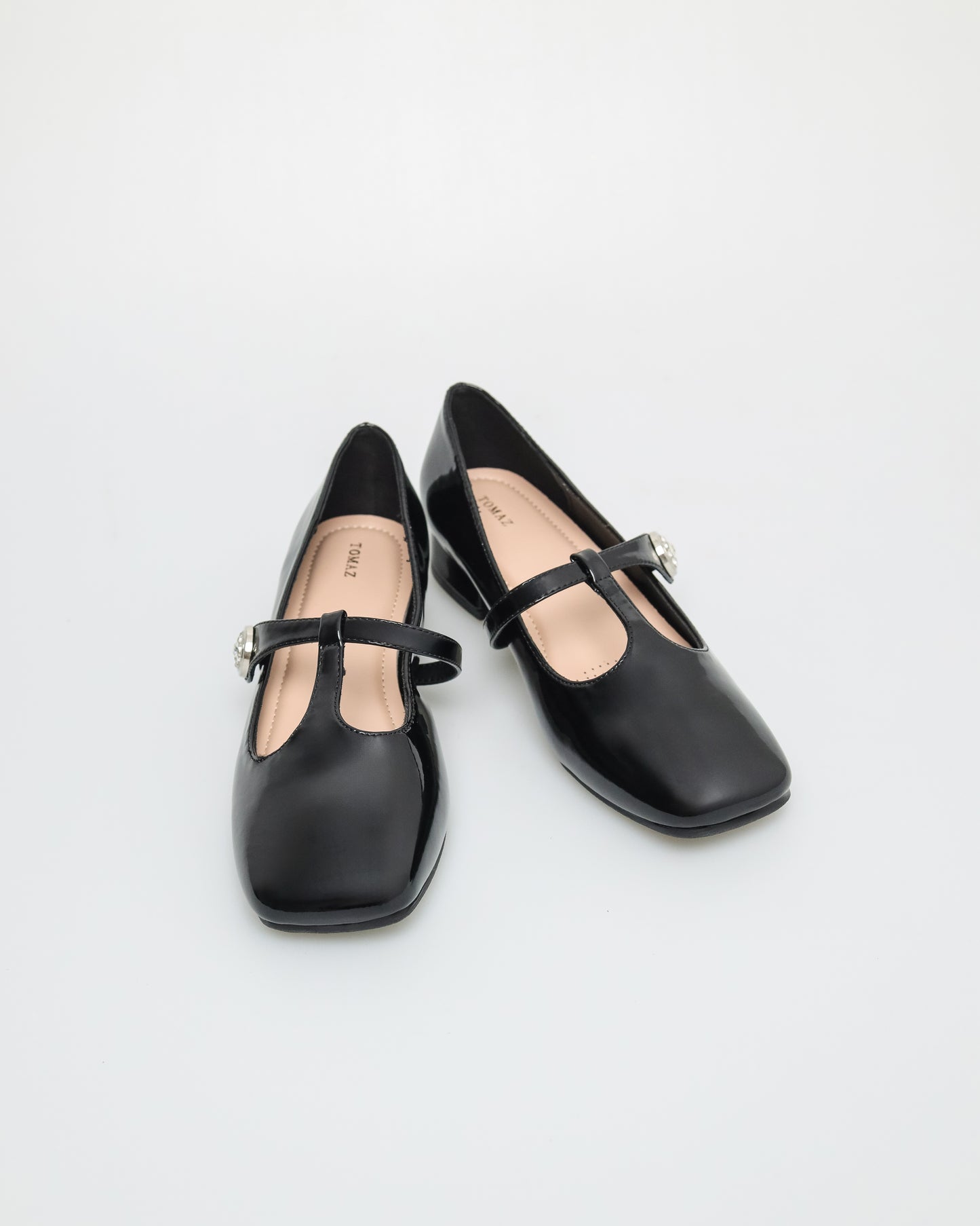 Tomaz NN280 Ladies T-Strap Mary Janes (Black)