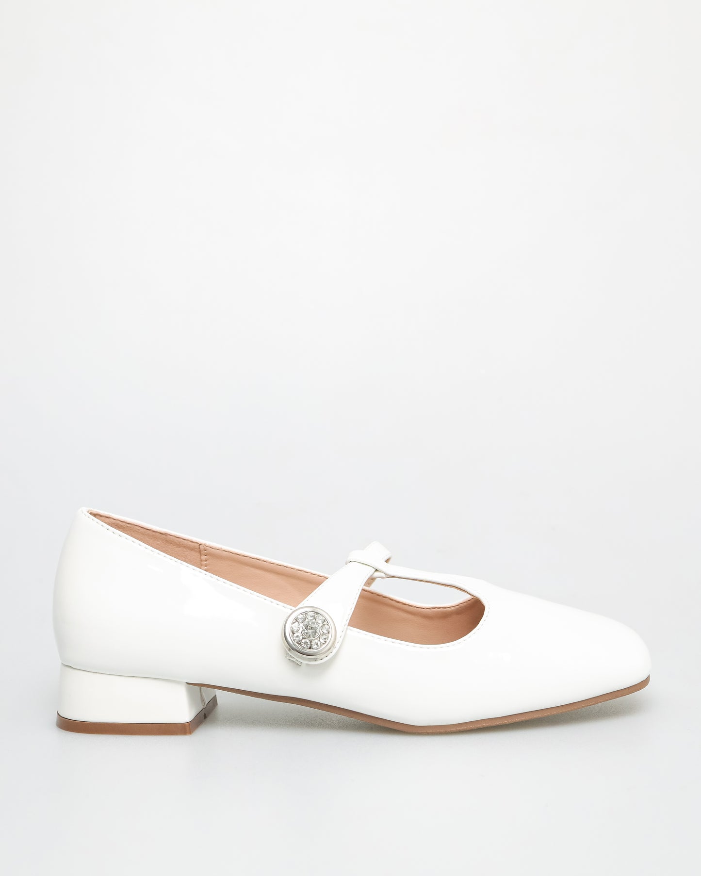 Tomaz NN280 Ladies T-Strap Mary Janes (White)