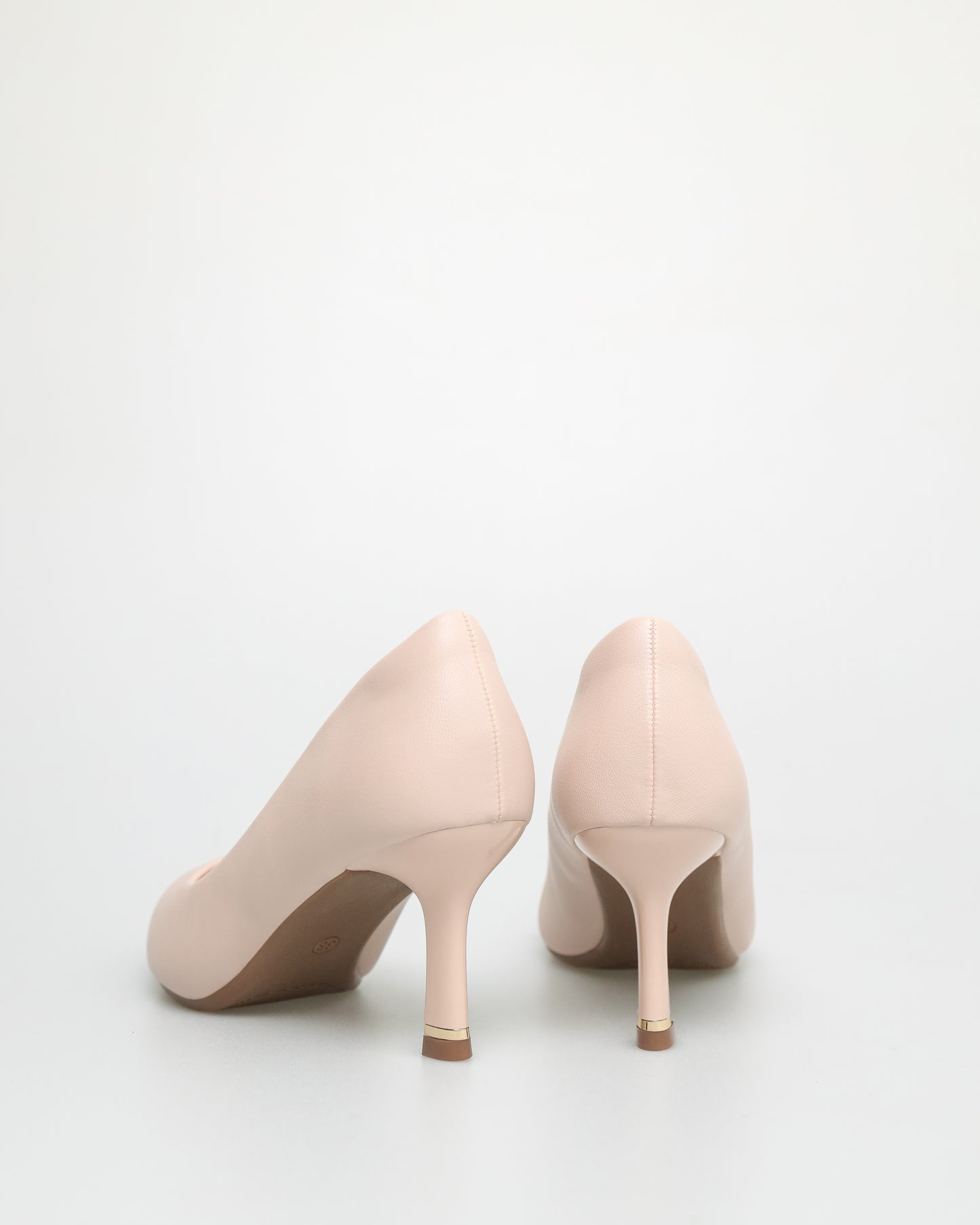 Tomaz NN314 Ladies Pointy Kitten Heels (Nude)