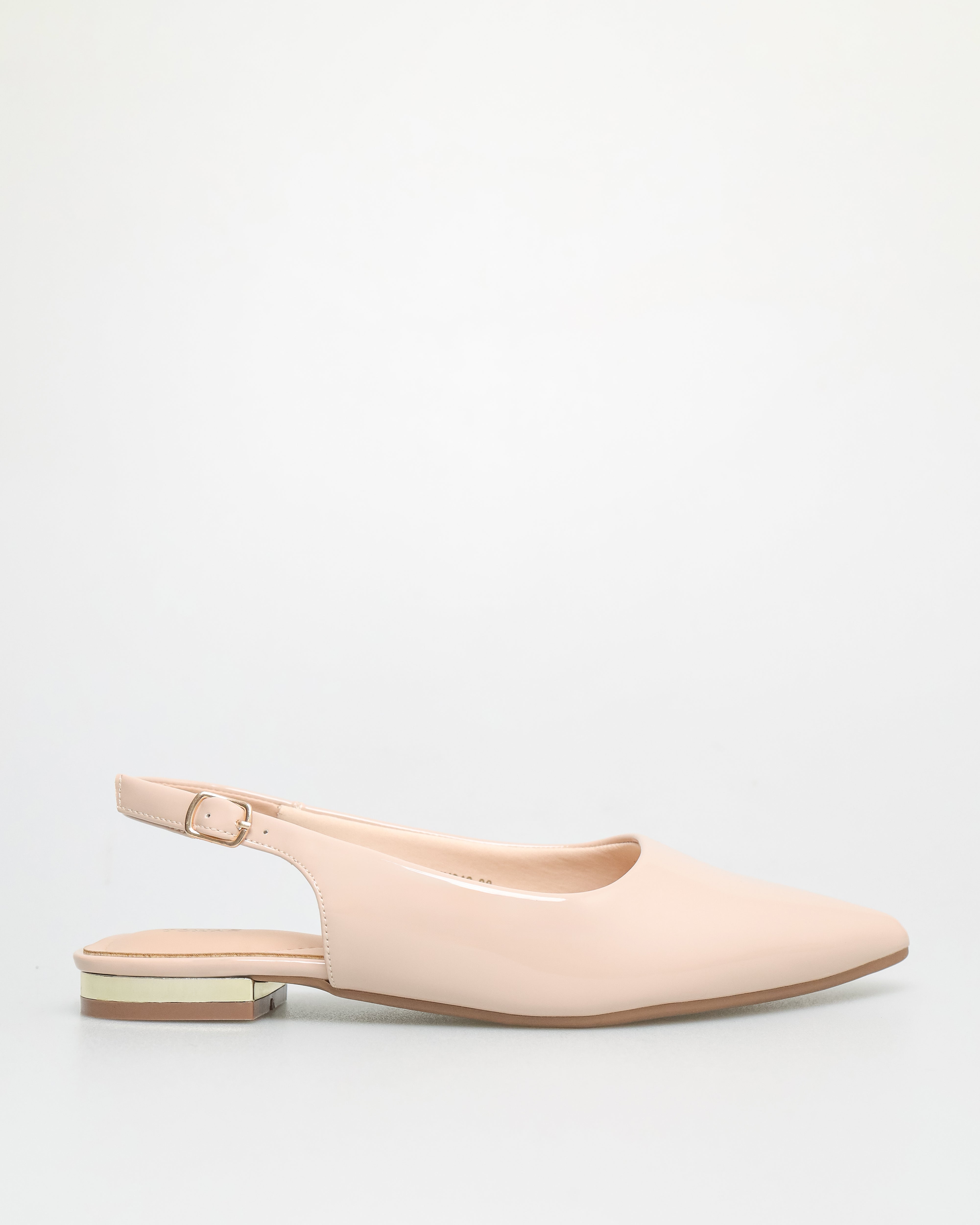 Tomaz NN346 Ladies Pointy Slingback Flats (Nude)