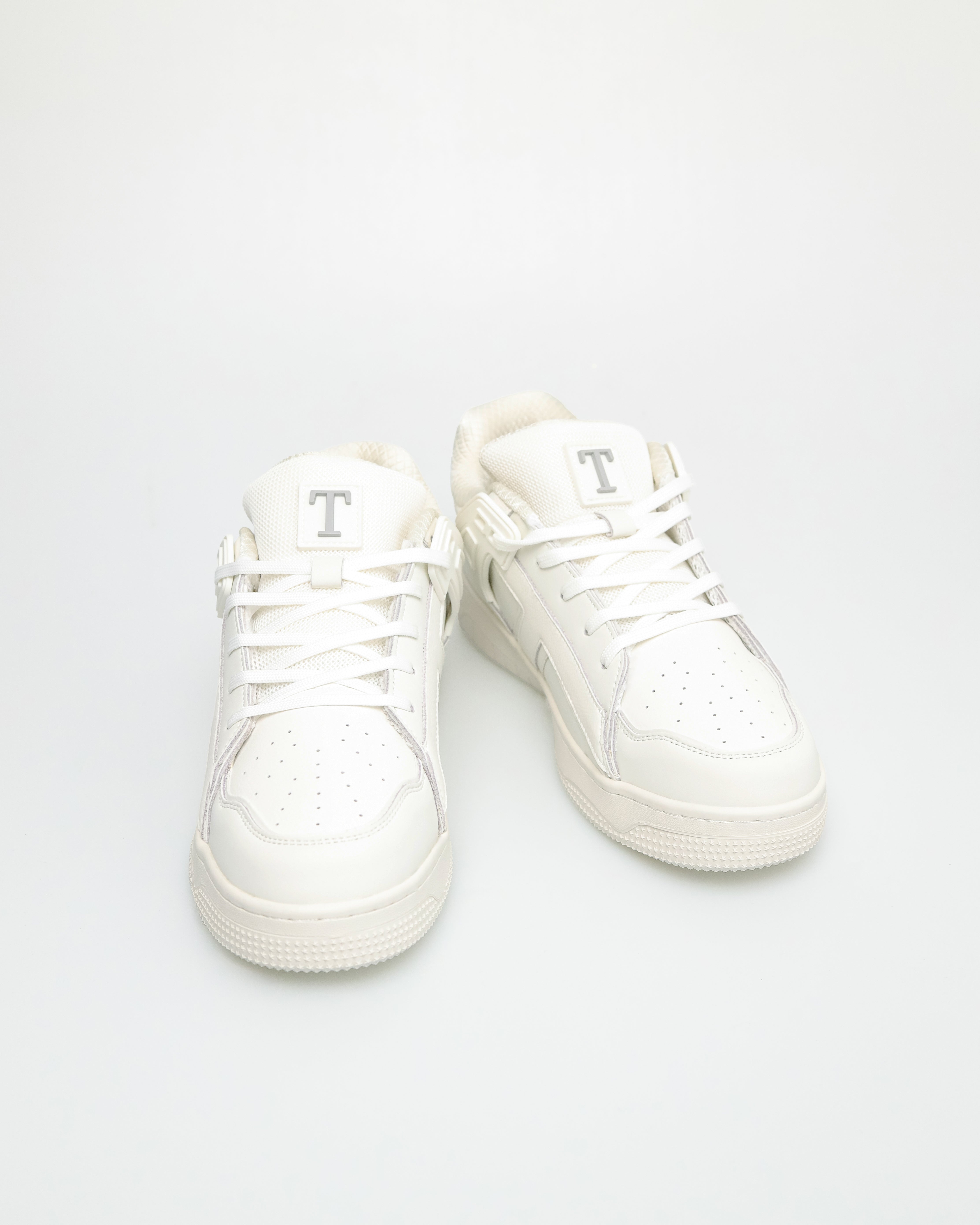 Tomaz TBB027 Mens Urban Stealth Sneakers (White)