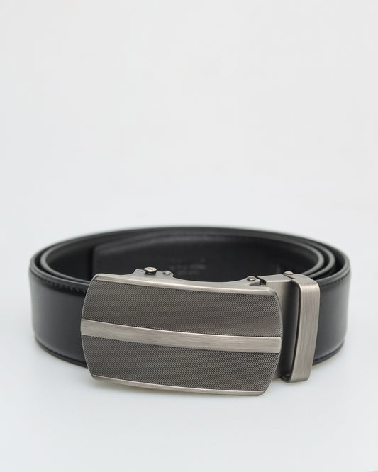 Tomaz AB149 Men's Automatic Leather Belt (Black)