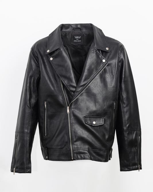 Tomaz CC-13 Men's Leather Jacket (Black)