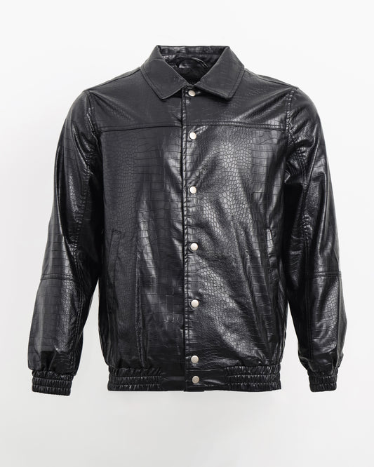 Tomaz CC-12 Men's Leather Jacket (Black)