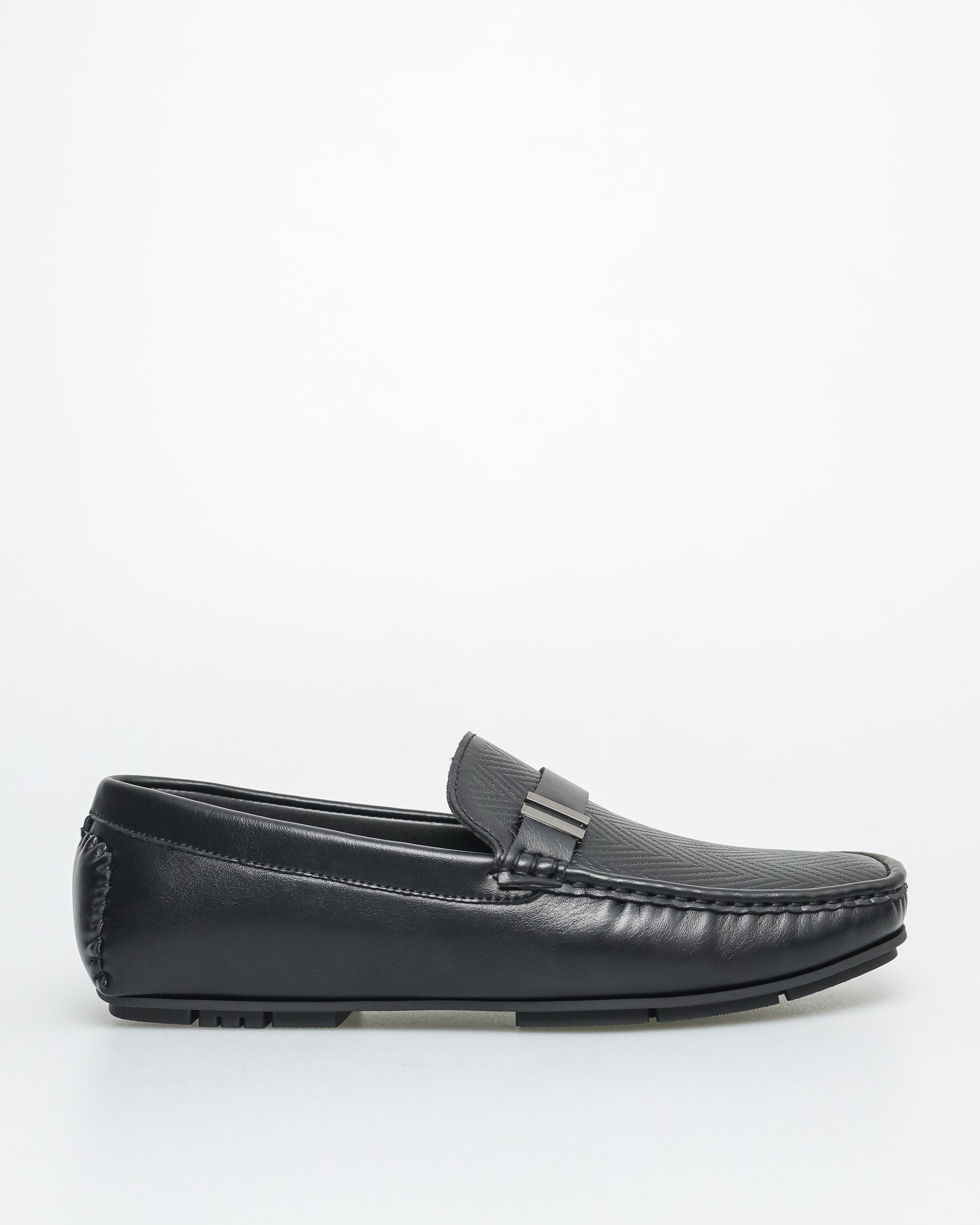 Tomaz C614 Men's Elite Buckle Moccasins (Black)