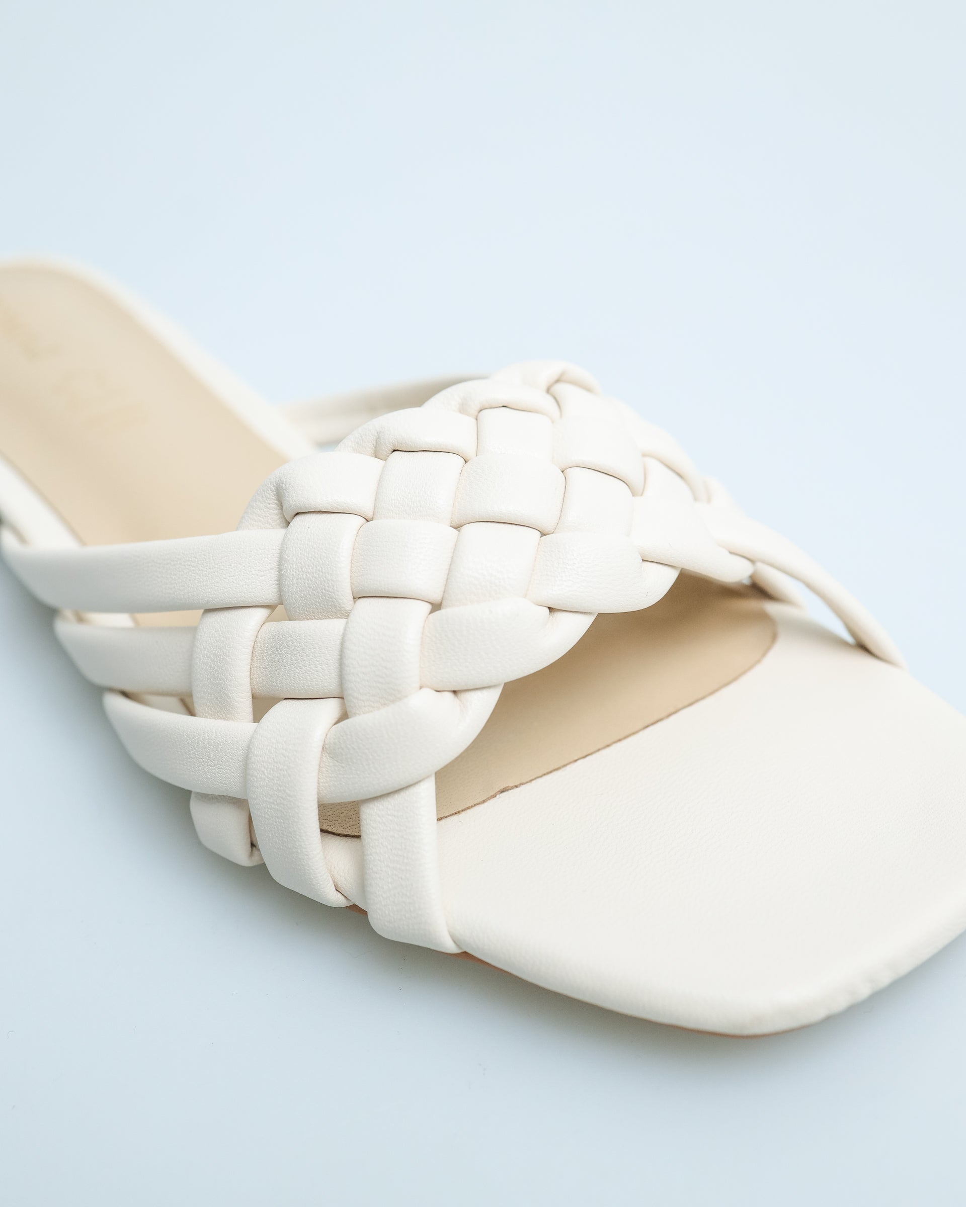 Tomaz YX55 Ladies Braided Strap Sandals (Beige)