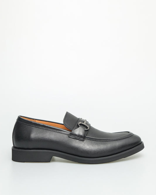 Tomaz F336 Men's SleekEdge Buckle Loafers (Black)