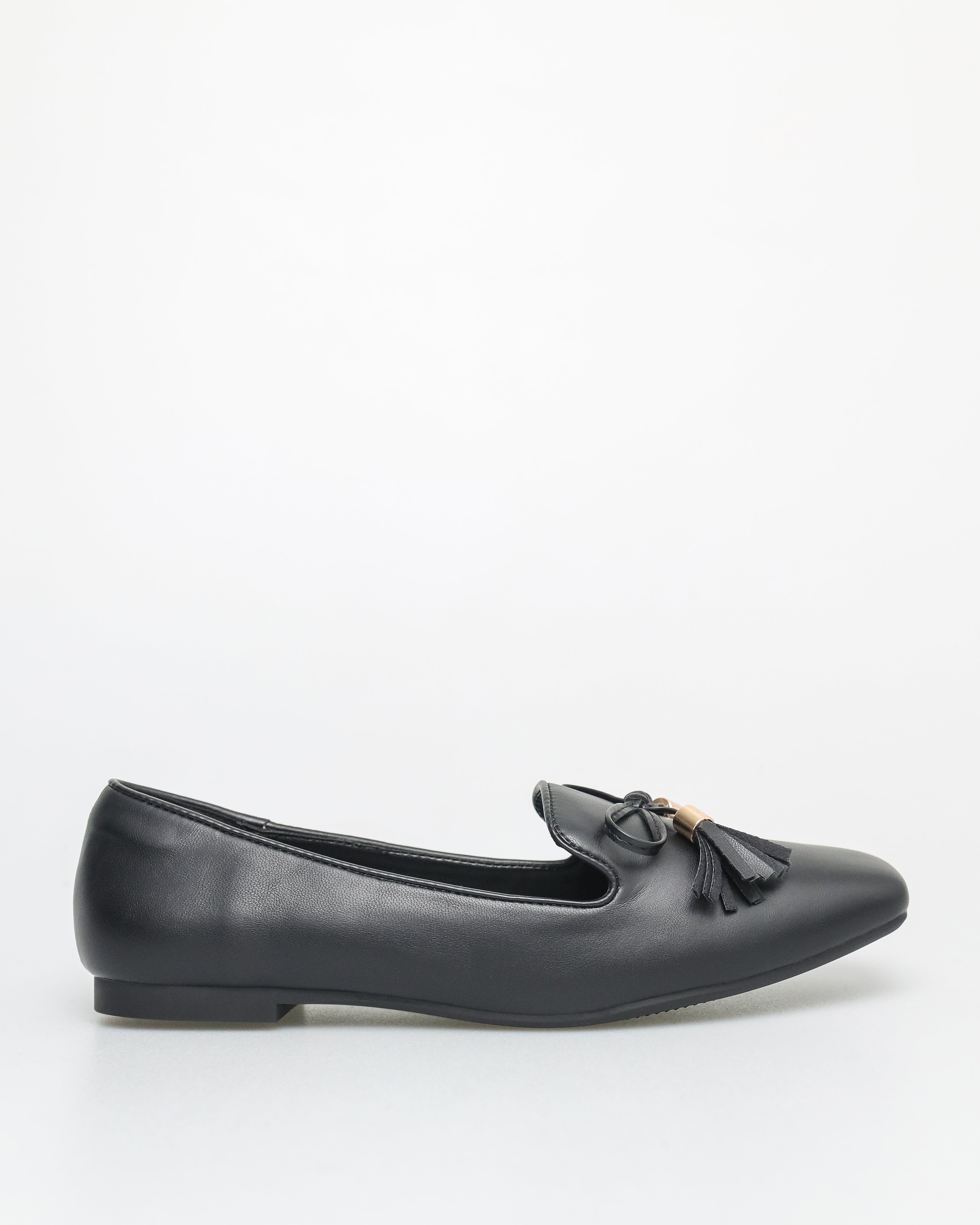 Tomaz FL082 Ladies Bow Flats (Black)