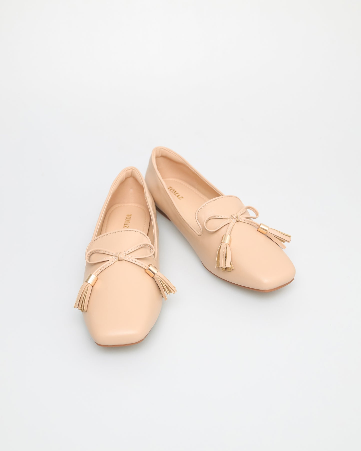 Tomaz FL082 Ladies Bow Flats (Beige)