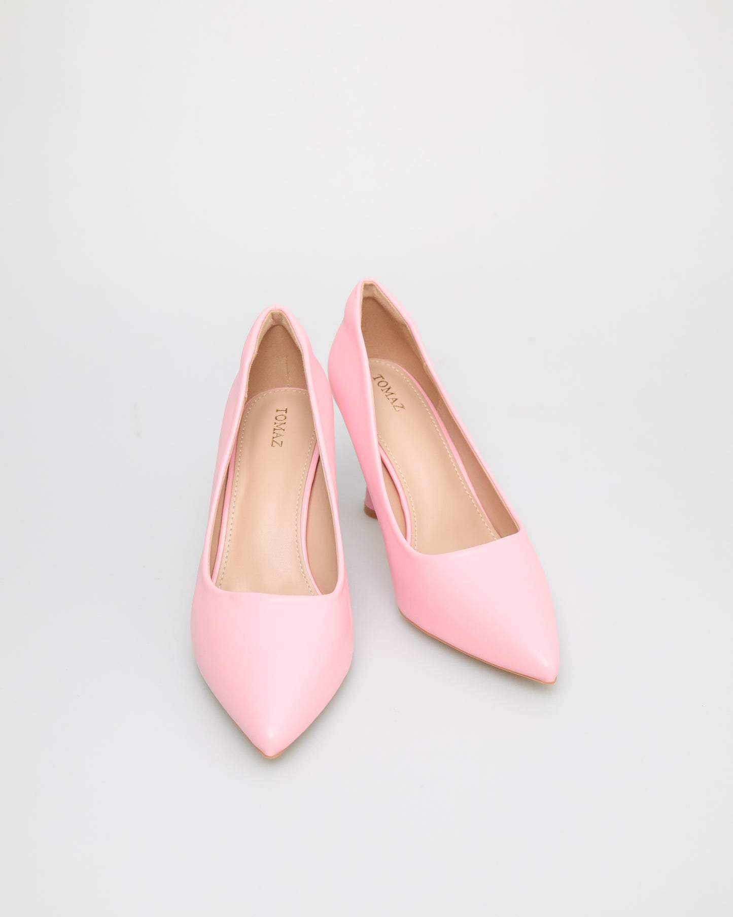 Tomaz FL073 Ladies Flared Heels (Pink)