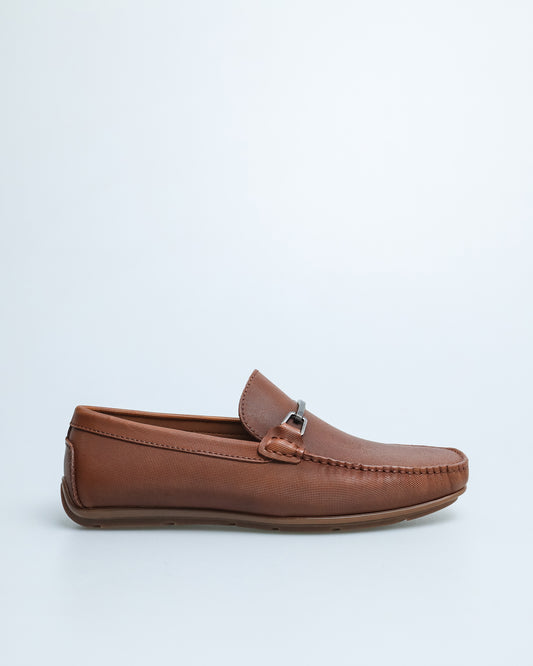 Tomaz C491 Men's Buckle Moccasins (Brown)