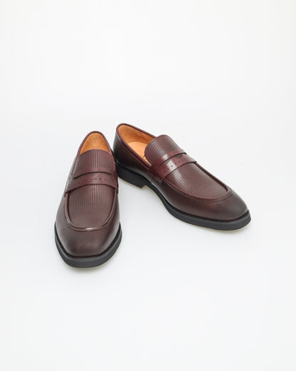 Tomaz F335 Men's Chestnut Elegance Penny Loafer (Wine)