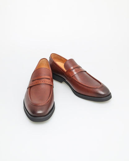 Tomaz F335 Men's Chestnut Elegance Penny Loafer (Brown)