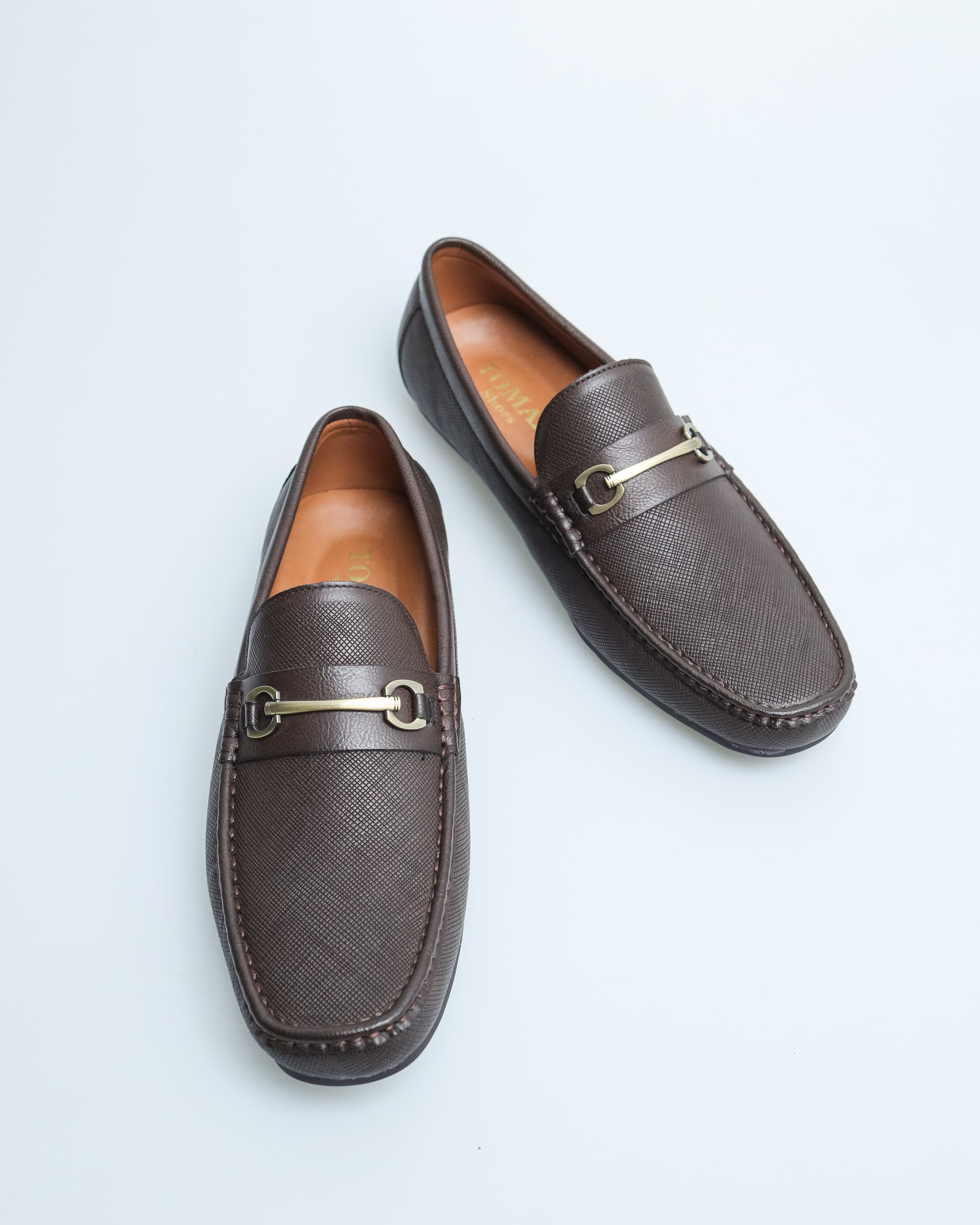 Tomaz C479 Men's Buckle Moccasins (Coffee)