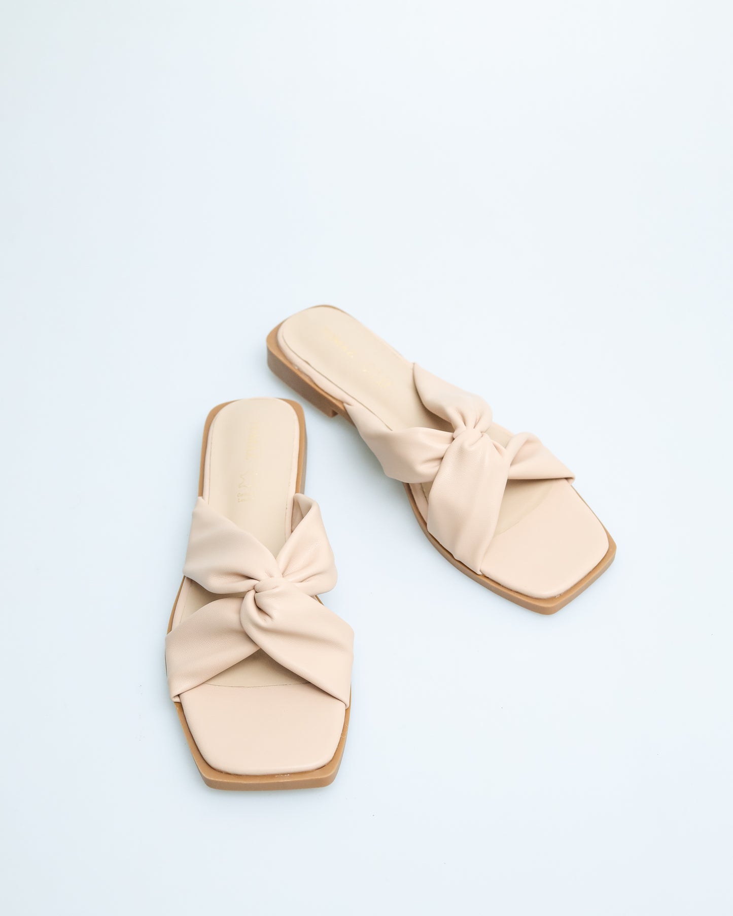 Tomaz YX106 Ladies Twist Strap Sandals (Beige)