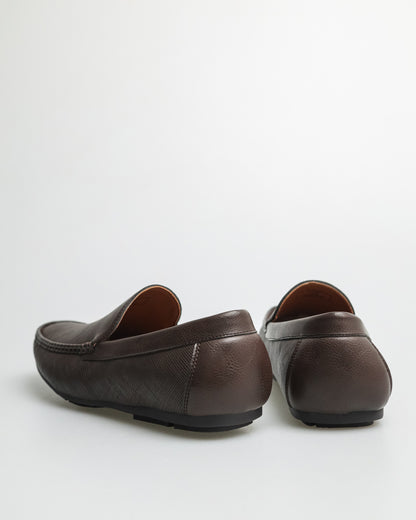 Tomaz C480 Men's Plain Moccasins (Coffee)