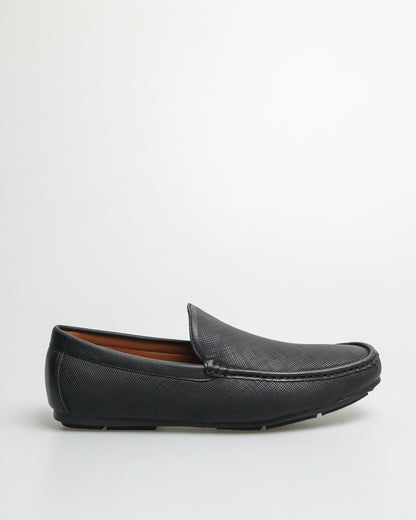 Tomaz C480 Men's Plain Moccasins (Black)