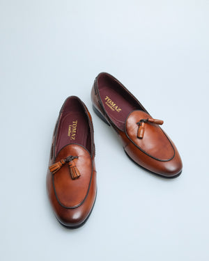 Torino Tassel Brown Loafers – BRABION