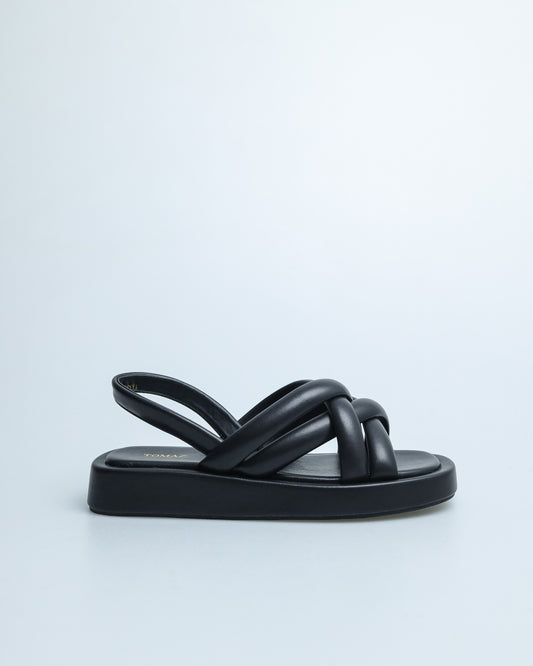 Tomaz YX135 Ladies Slingback Sandal  (Black)