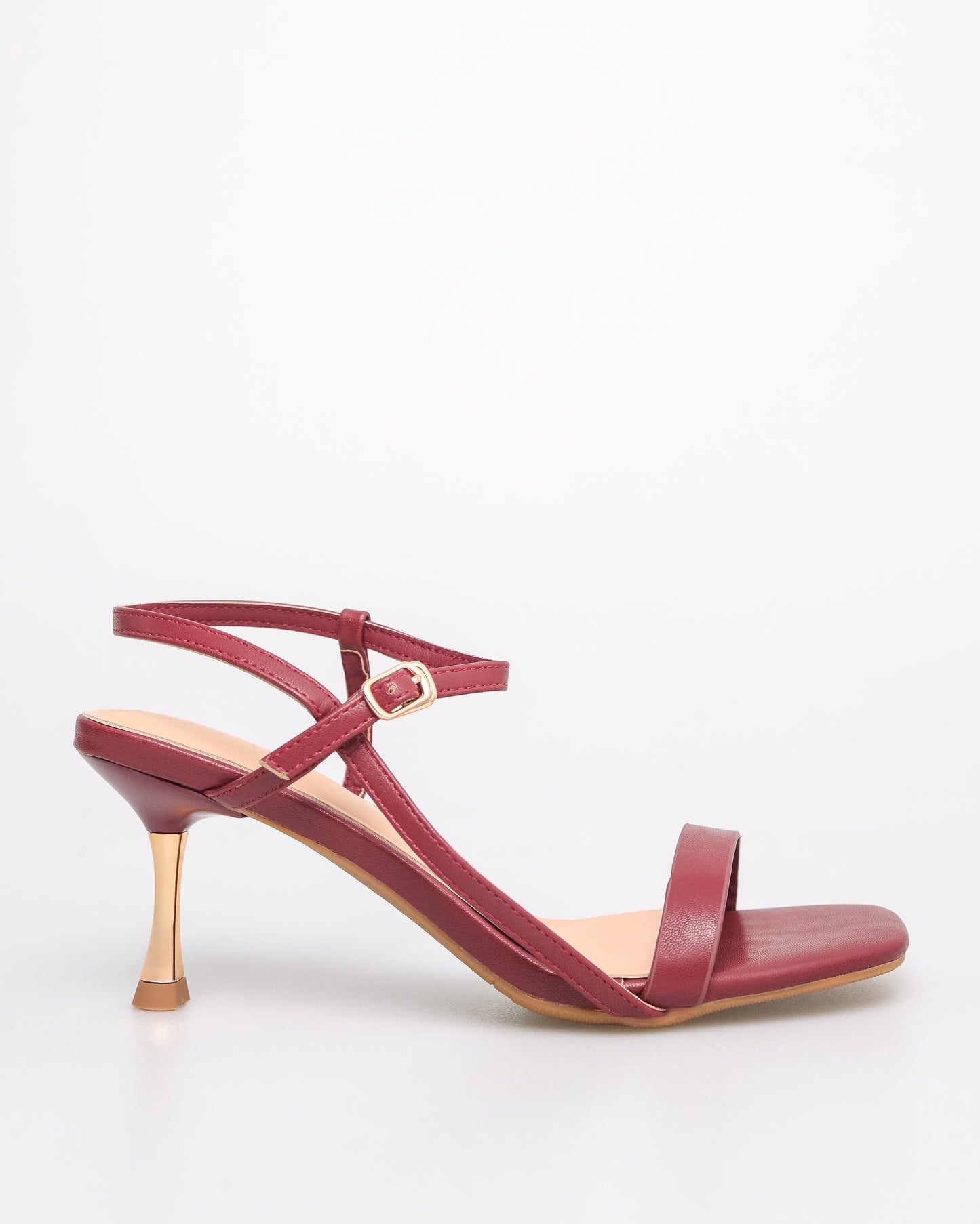 Tomaz YX175 Ladies Strappy Slingback Heels (Maroon)