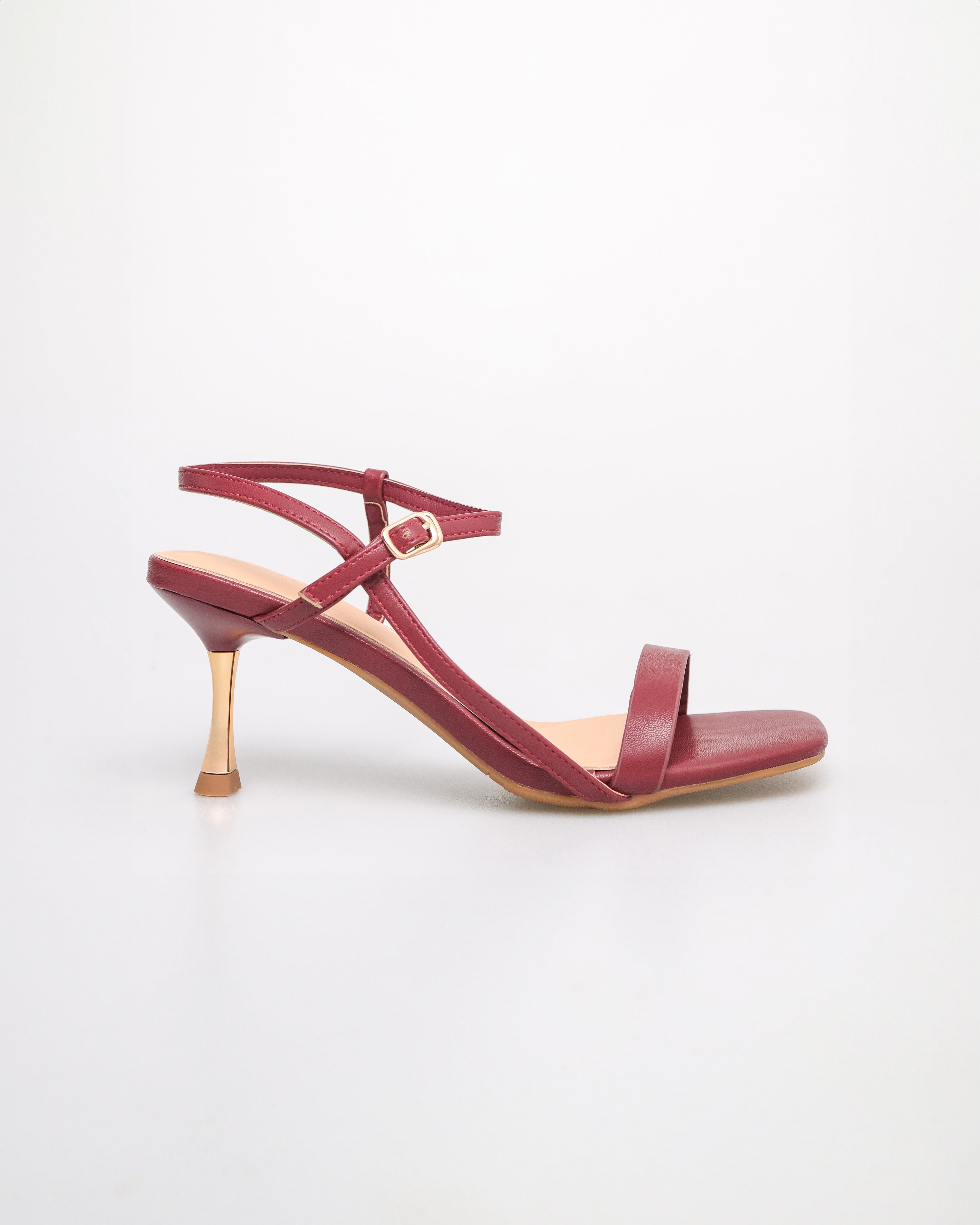 Tomaz YX175 Ladies Strappy Slingback Heels (Maroon)