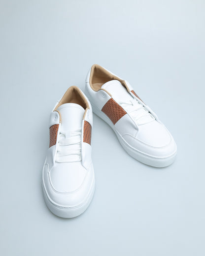 Tomaz TY015 Men's Court Sneakers (White)