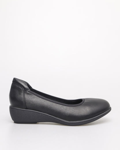 Tomaz YX174 Ladies Formal Wedges (Black)