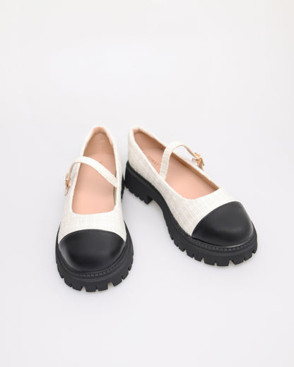 Tomaz NN347 Ladies Ballerina Loafer (White)