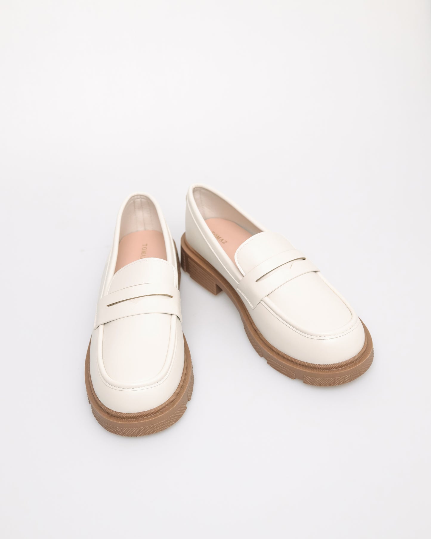 Tomaz NN343 Ladies Penny Loafer (Cream)