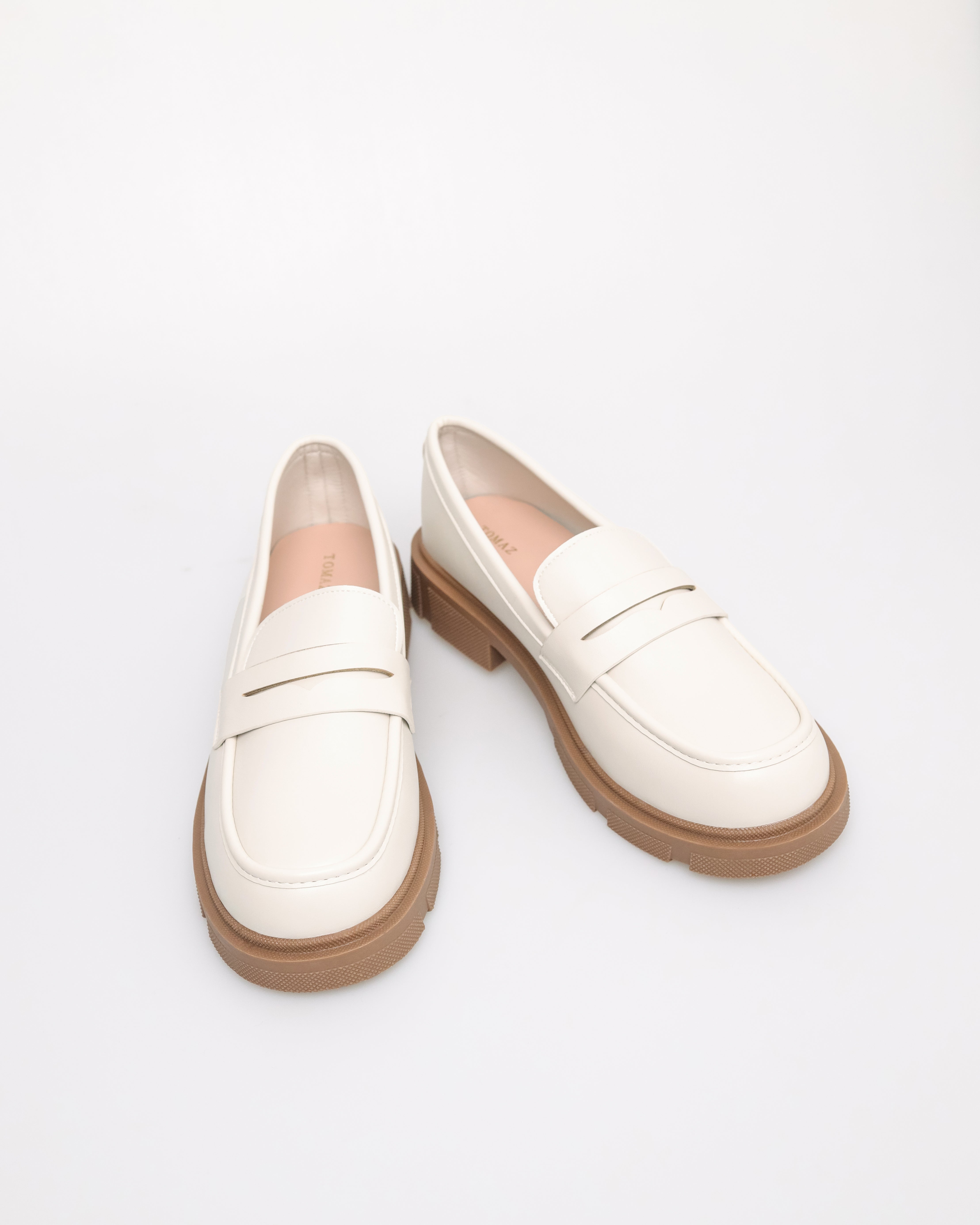 Tomaz NN343 Ladies Penny Loafer (Cream)