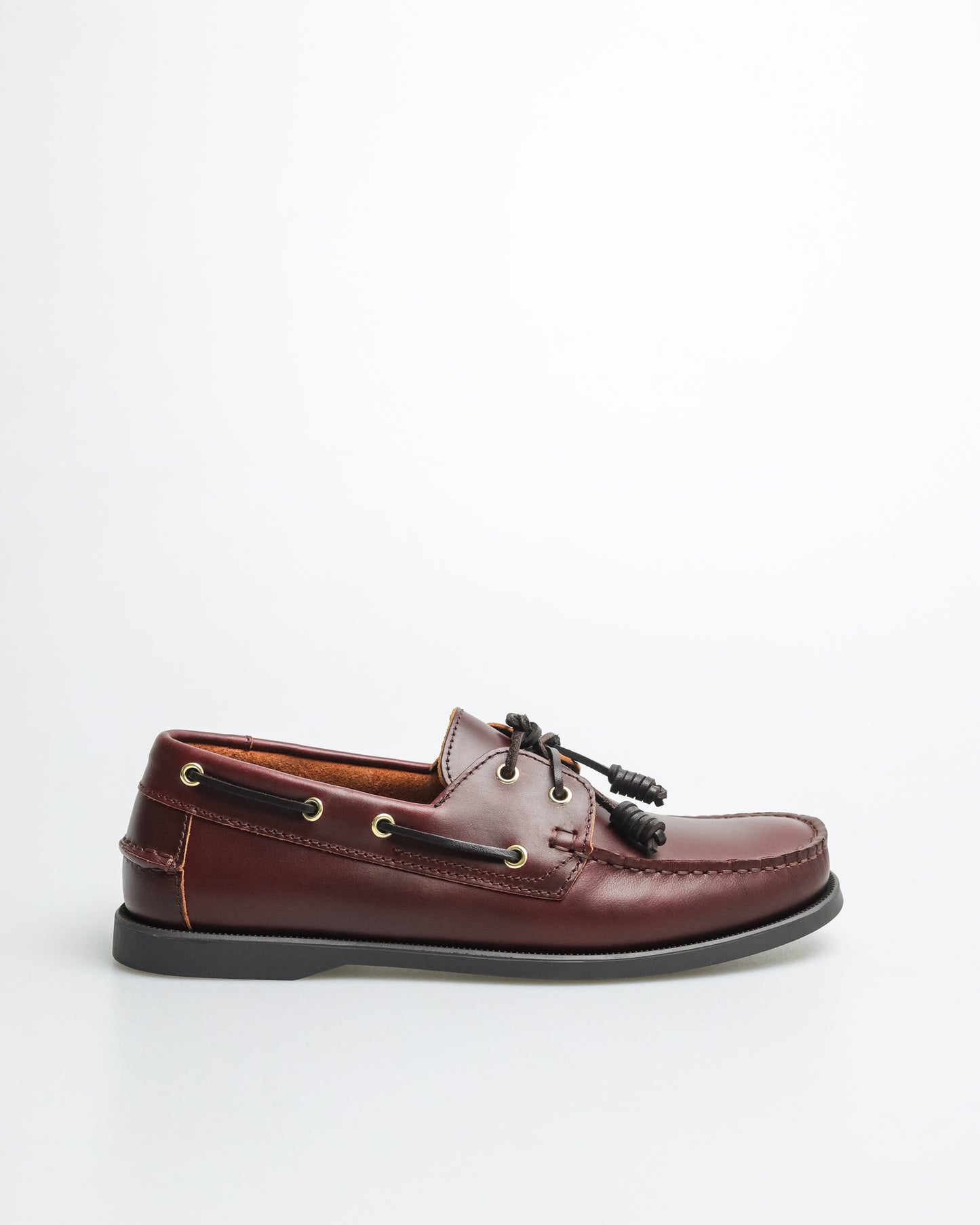 Tomaz C328 Men's Leather Boat Shoes (Wine)