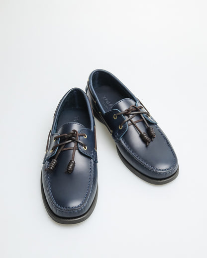 Tomaz C328 Men's Leather Boat Shoes (Navy)