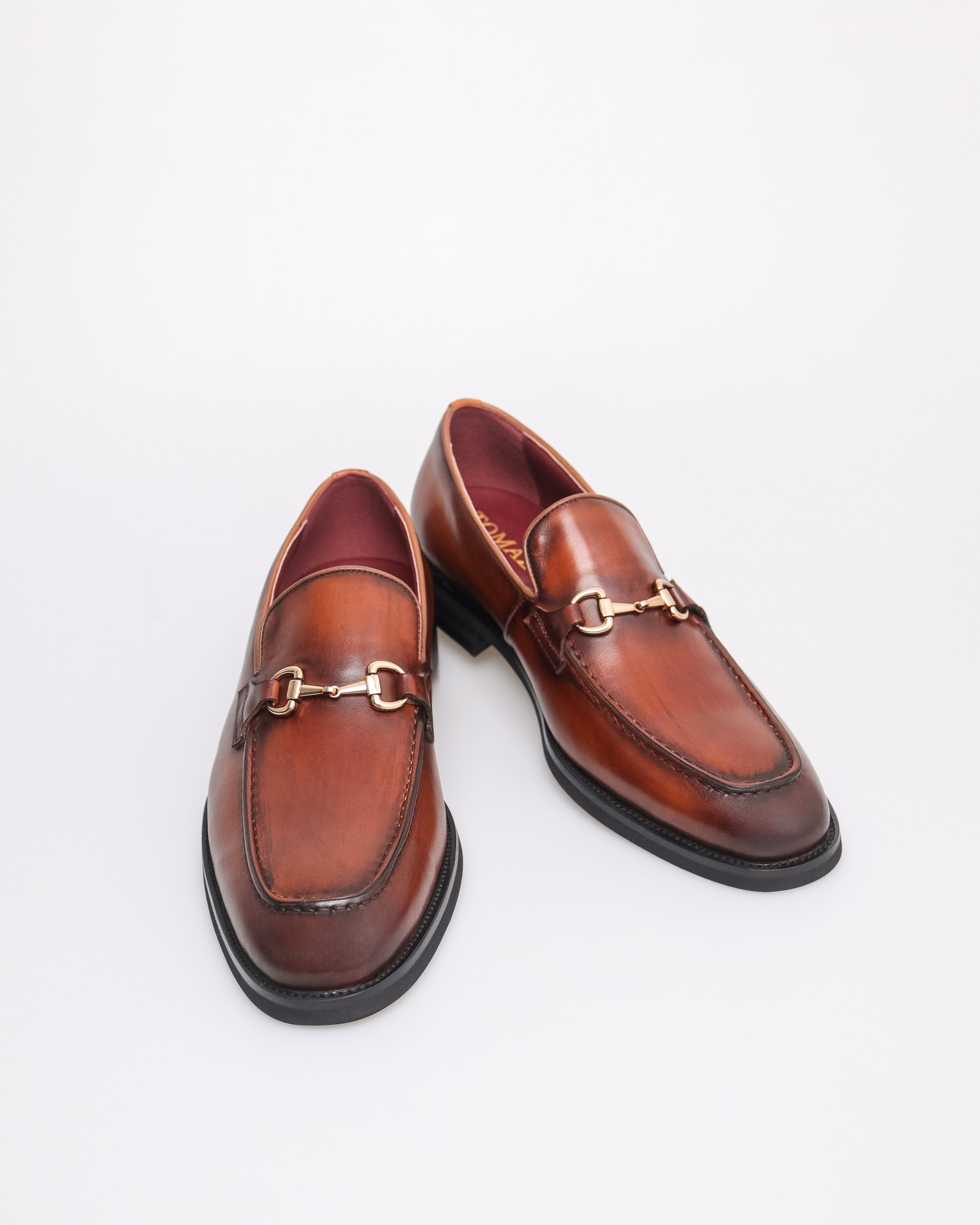 Tomaz HF097 Men's Horsebit Loafers (Brown)