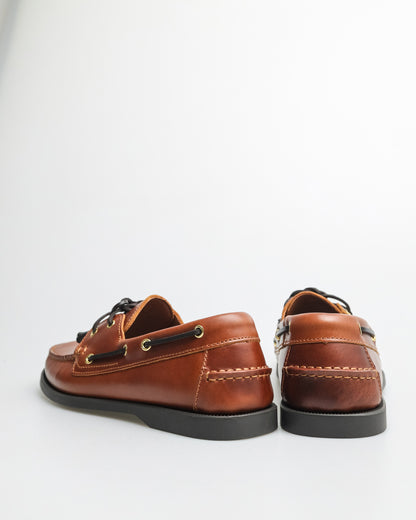 Tomaz C328 Men's Leather Boat Shoes (Brown)