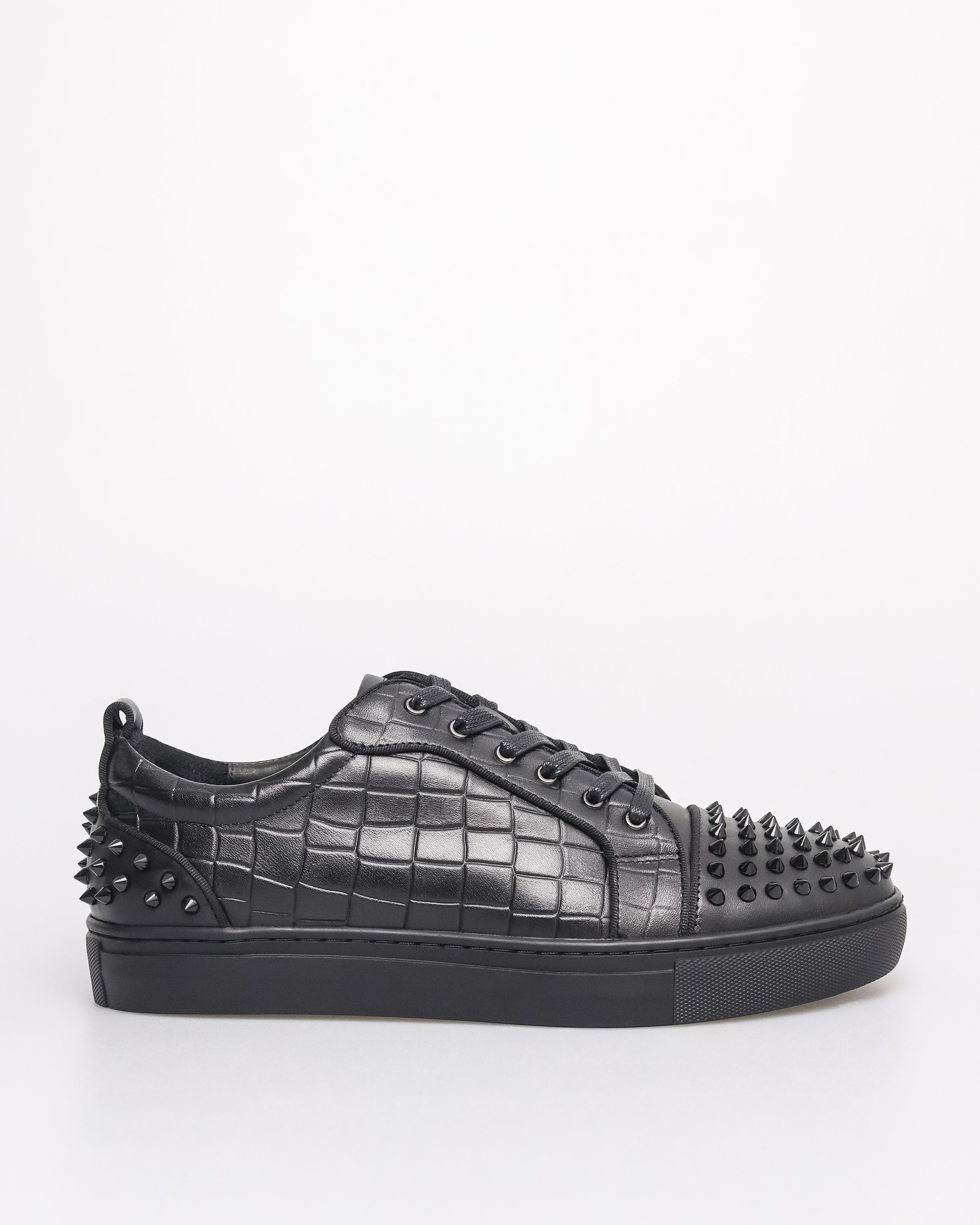 Black studded sneakers online