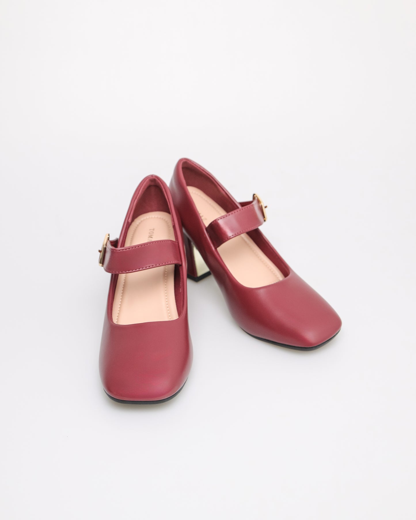 Tomaz NN350 Ladies Pointy Ballerina Heels (Burgundy)