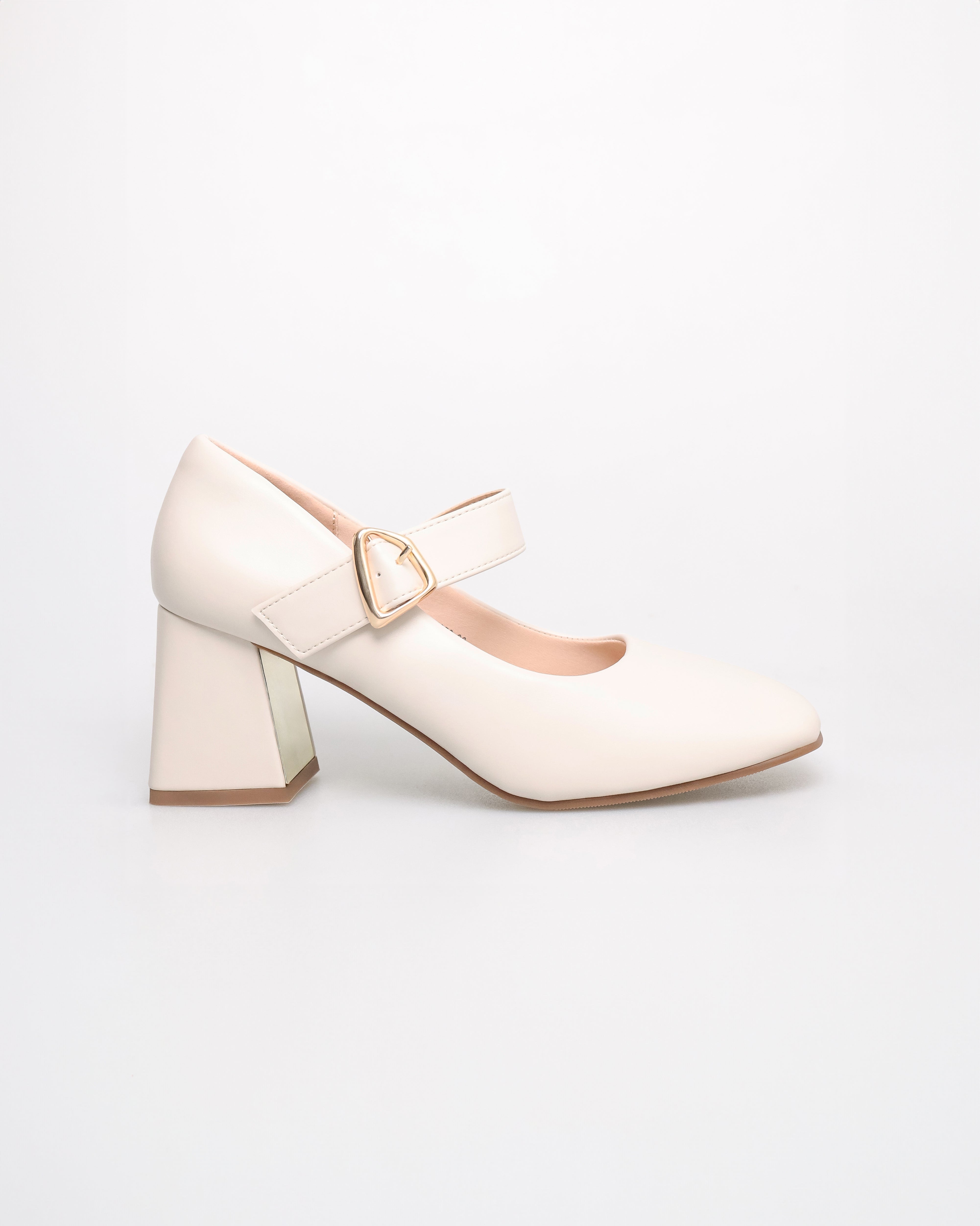 Tomaz NN350 Ladies Pointy Ballerina Heels (Cream)