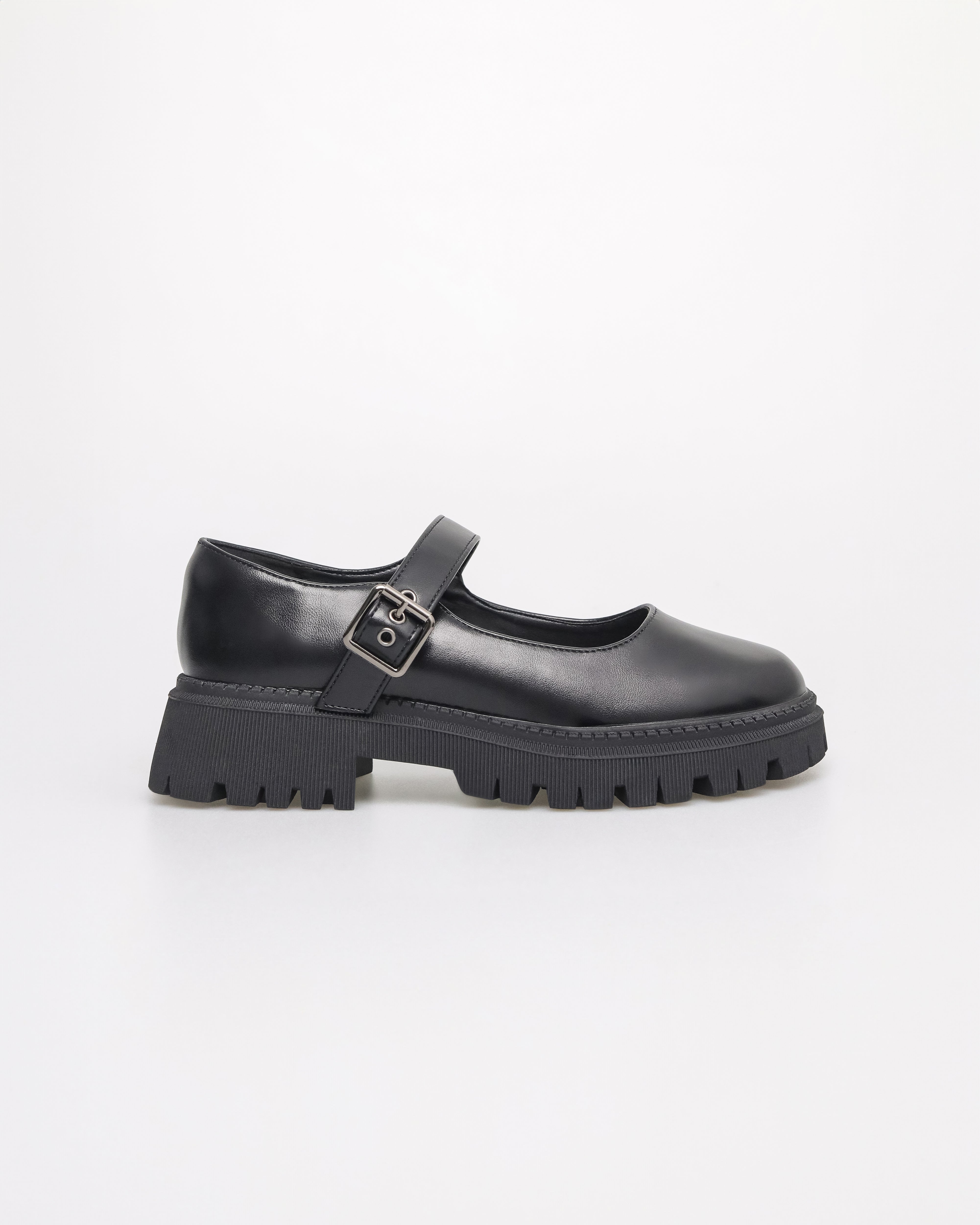 Tomaz NN392 Ladies Mary Jane Platform Loafer (Black)