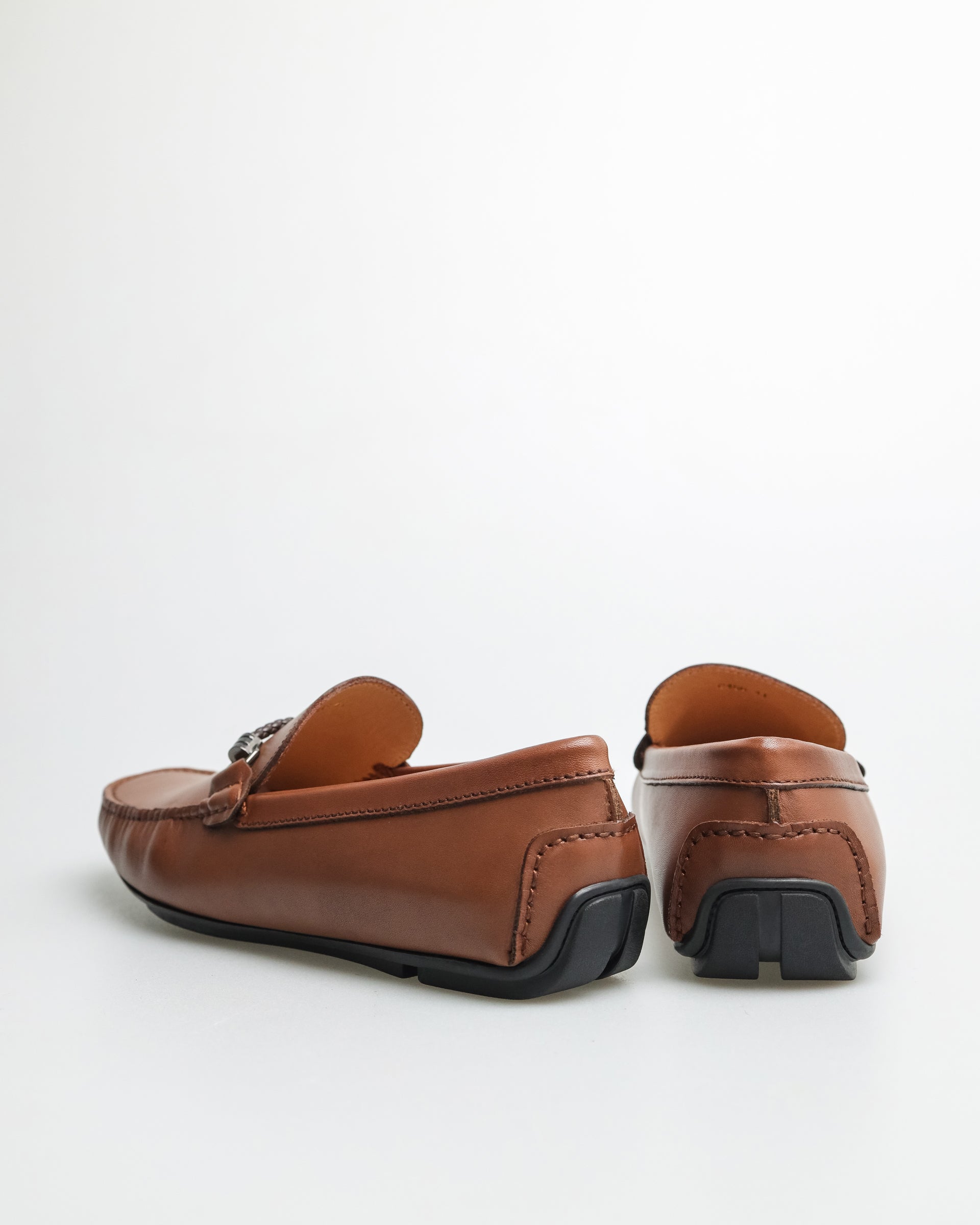 Tomaz C456 Men's Buckle Moccasins (Brown)