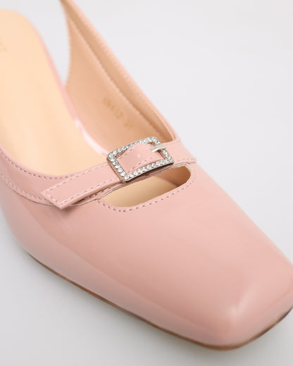 Tomaz NN412 Ladies Ballerina Slingback Heels (Pink)