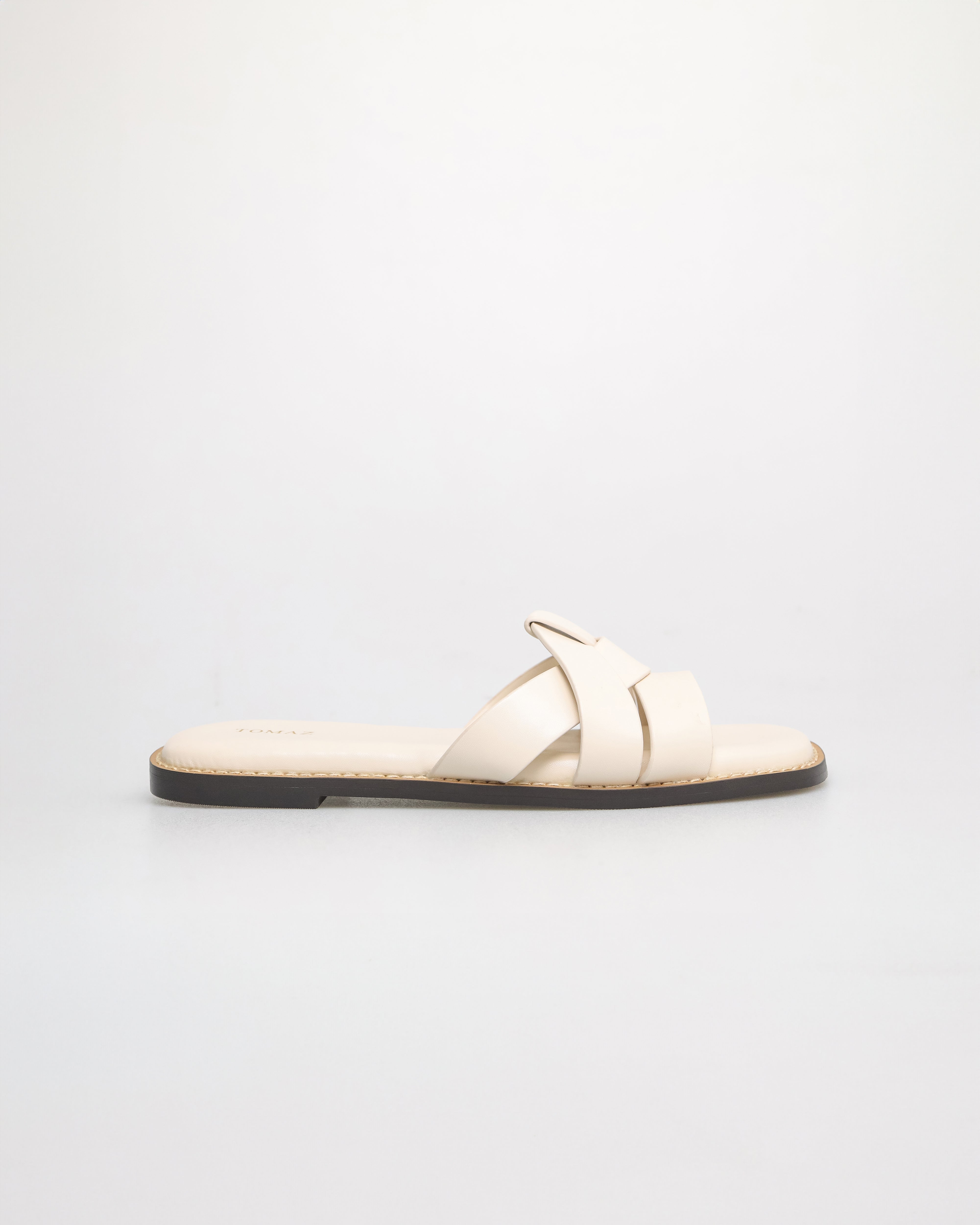 Tomaz YX185 Ladies Crossover Sandals (Cream)