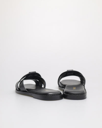 Tomaz YX185 Ladies Crossover Sandals (Black)