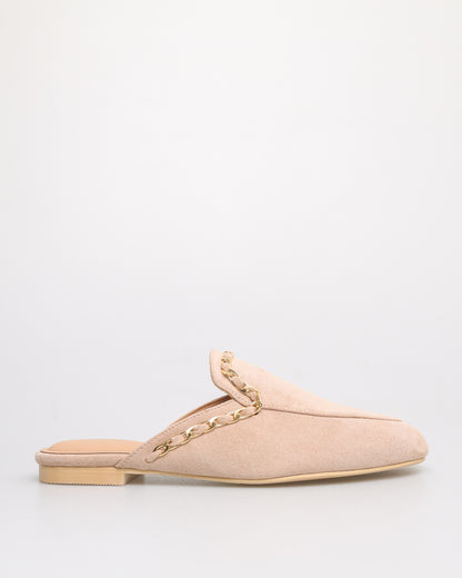 Tomaz YX181 Ladies Casual Mules (Nude Suede)