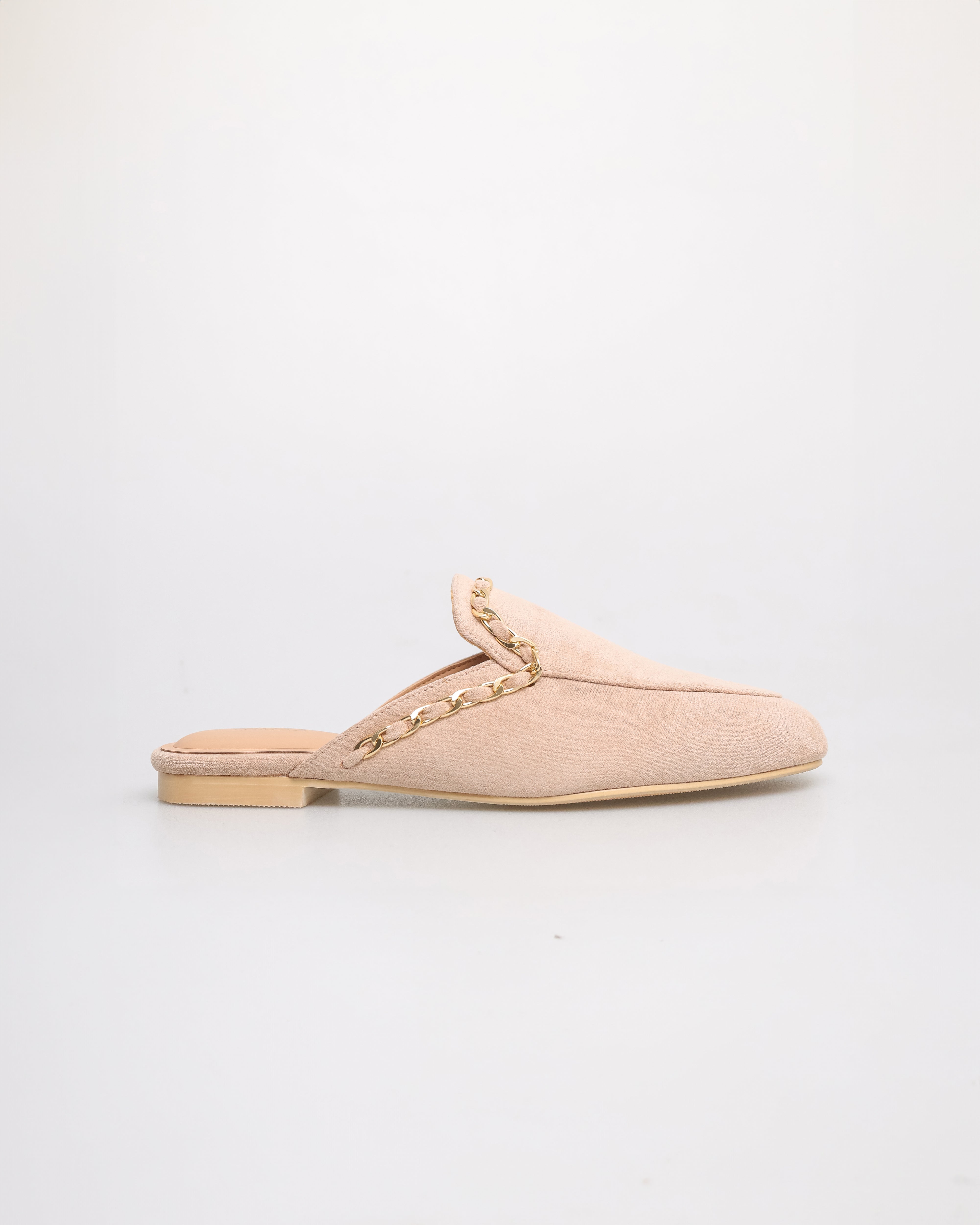 Tomaz YX181 Ladies Casual Mules (Nude Suede)