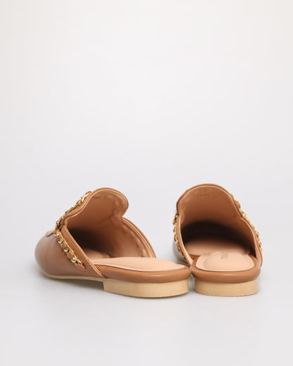 Tomaz YX181 Ladies Casual Mules (Brown)