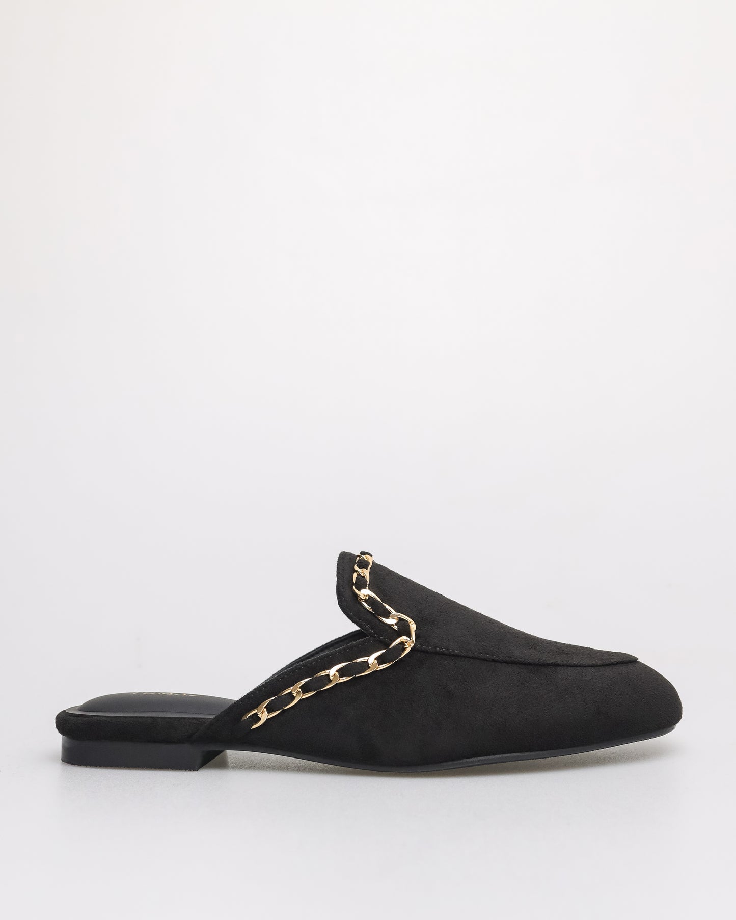 Tomaz YX181 Ladies Casual Mules (Black Suede)