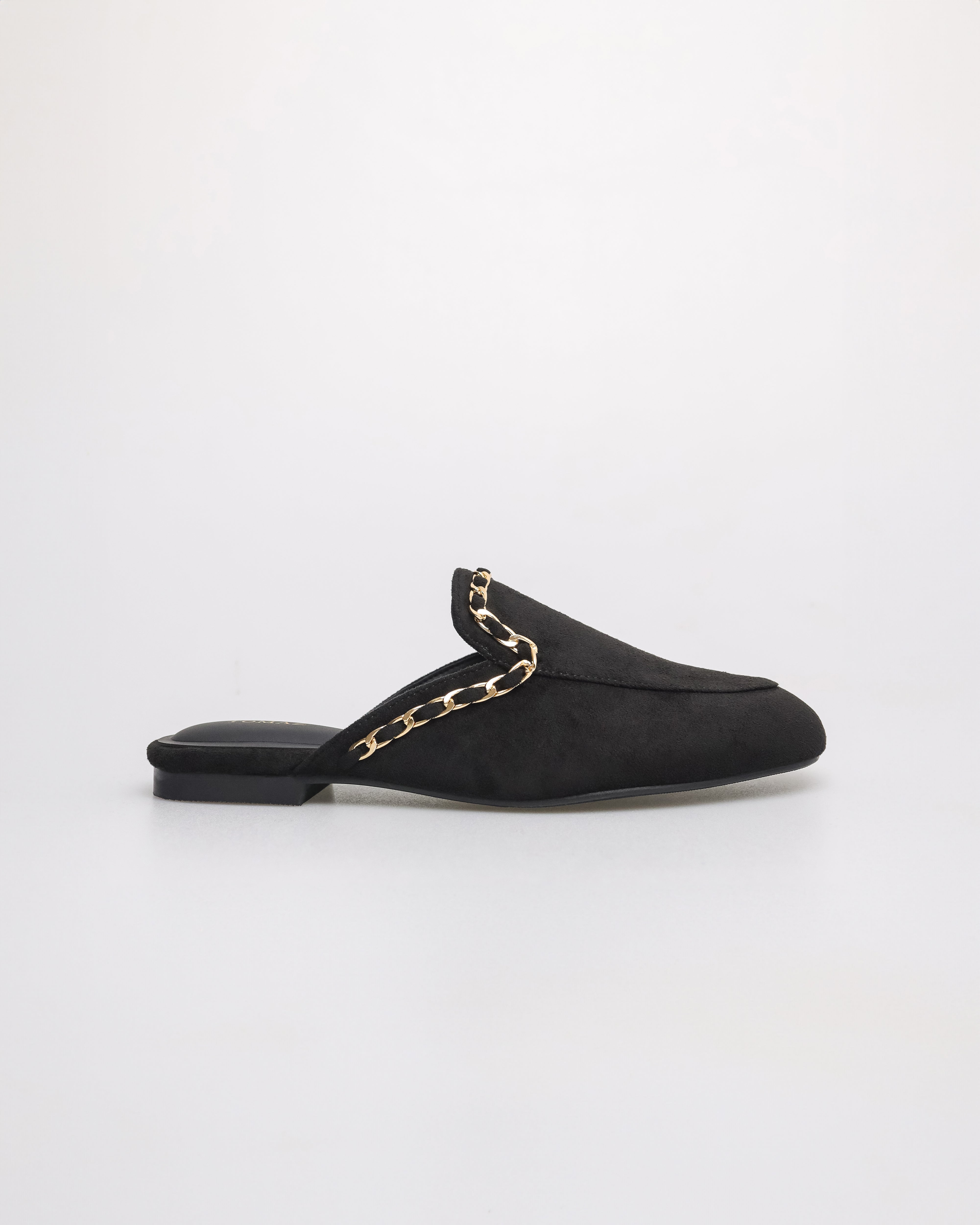 Tomaz YX181 Ladies Casual Mules (Black Suede)