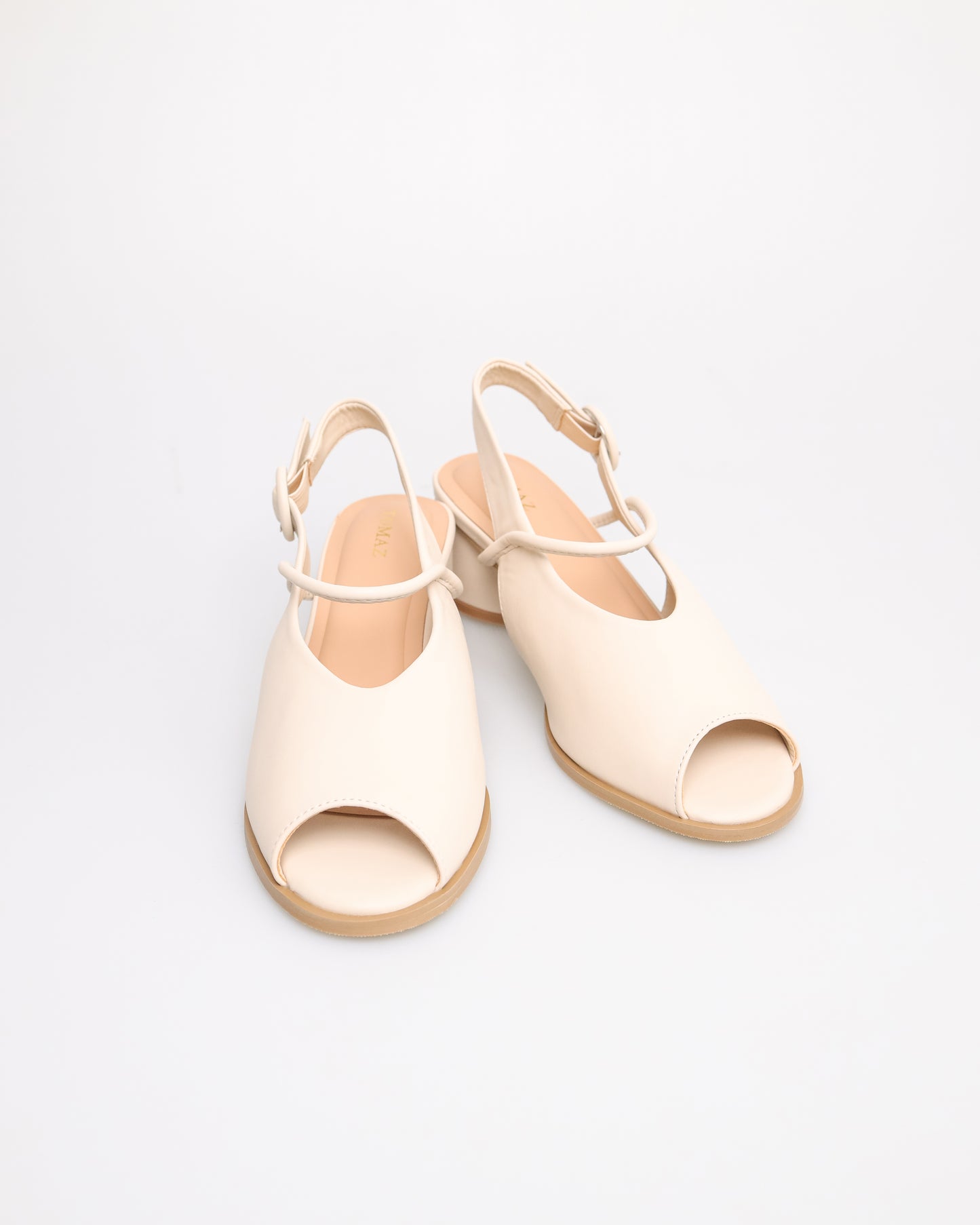 Tomaz YX173 Ladies Slingback Low Heels (Beige)