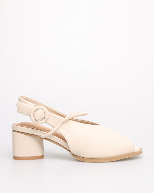 Tomaz YX173 Ladies Slingback Low Heels (Beige)